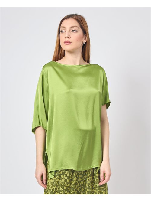 T-shirt donna Manila Grace in viscosa MANILA GRACE | C039VUMA626